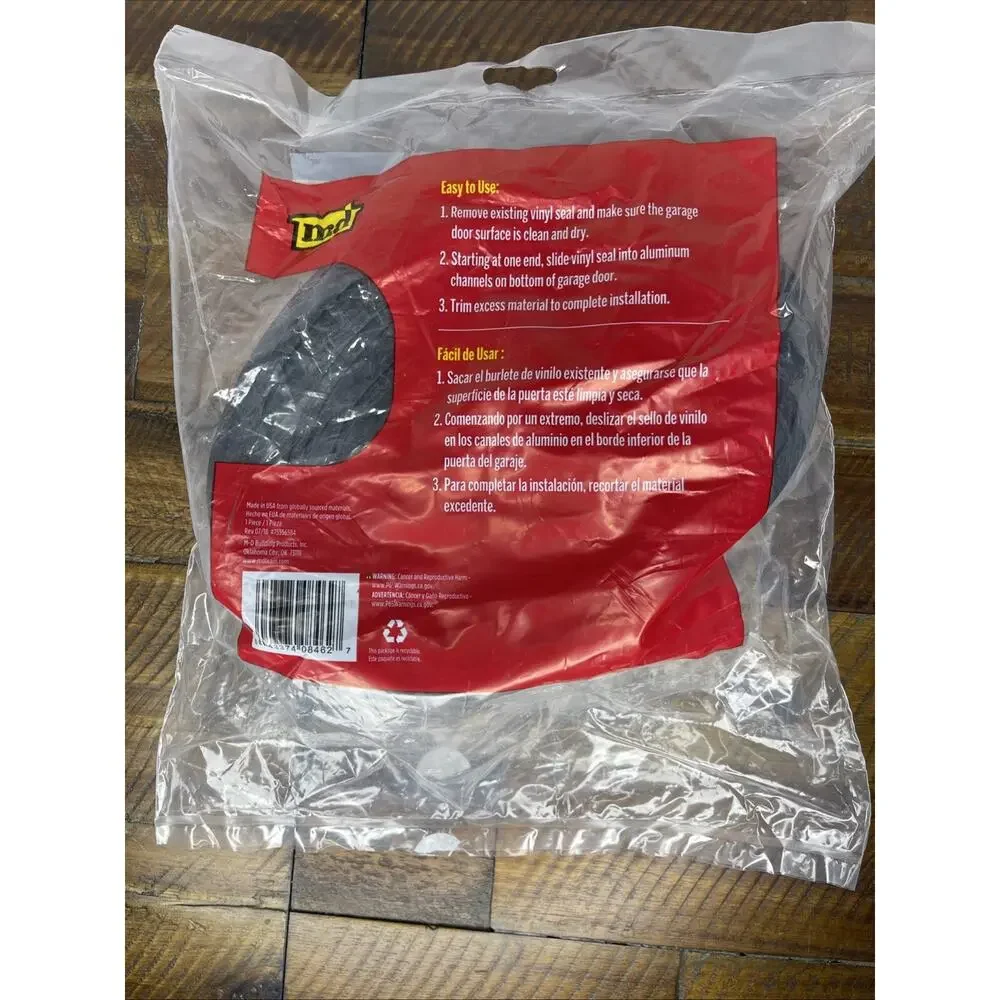 M-D Replacement Bottom Vinyl GARAGE DOOR SEAL 2.5